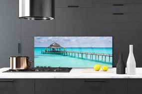 Szkło Ozdobne do Kuchni Most nad Morskim Brzegiem