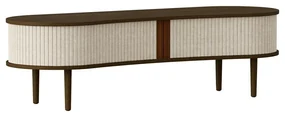 Brązowa szafka pod TV w dekorze dębu 140x40 cm Audacious – UMAGE