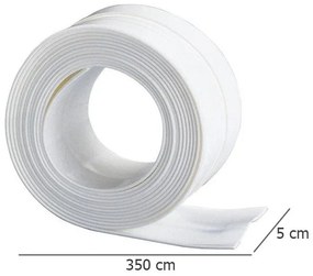 Szeroka taśma uszczelniająca do brodzika, 3,5 m, szerokość 5 cm, WENKO