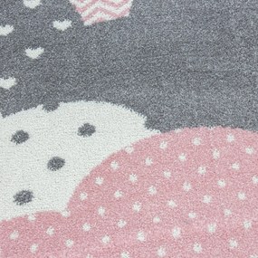 Różowo-szary dywan dziecięcy 140x200 cm Bambi – Ayyildiz Carpets