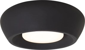 Nowoczesna Okrągła Czarna Lampa Sufitowa - Concerto