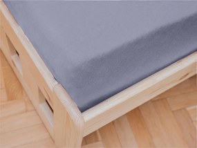 PrzytulneMieszkanie.pl Prześcieradło do łóżeczka Jersey jasnofioletowe 70 x 140 cm