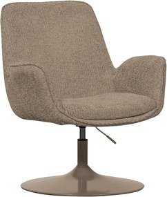 Beżowy fotel z regulowaną wysokością siedziska Marten – WOOOD