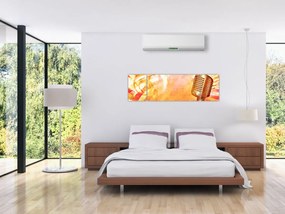Obraz - Mikrofon retro (170x50 cm)