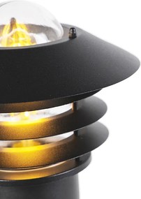 Nowoczesna lampa zewnętrzna czarna 100 cm IP44 - Prato