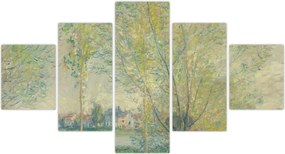 Obraz - Claude Monet, The Willows, reprodukcje (125x70 cm)