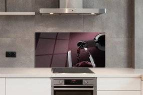 Panel szklany do Kuchni Głęboki Purpurowy Kolor Wina