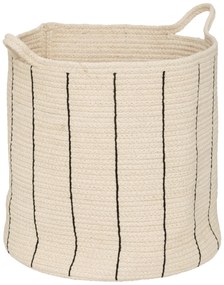 Kosze do przechowywania Cosy, bawełniane, w paski, 2 sztuki