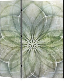 Parawan pokojowy 3-częściowy 135x172 Dwustronny dekoracyjny boho zen Szary Zielona Mandala Życia