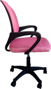 Różowe krzesło biurowe JETTA