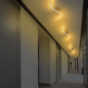 Lampa sufitowa LED w kolorze złota 10x67 cm Yilan – Opviq lights