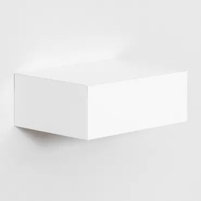 Zestaw 2 Wiszących Stolików Nocnych Z Mdf Florens Biała & ↔︎ 40 Cm - Sklum