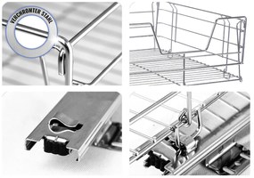 Metalowy koszyk pod blat kuchenny, ORGANIZER na przybory kuchenne