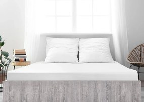 PrzytulneMieszkanie.pl Prześcieradło jersey z mako bawełny LUXORA 90x200 cm białe