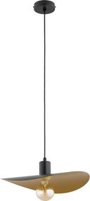 Lampa wisząca na lince SAVANA 1xE27/15W/230V średnica 30 cm czarno-złota