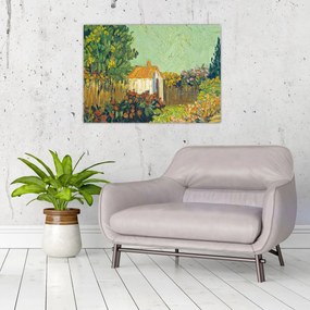 Obraz na szkle - Imitator of Vincent van Gogh, Landscape, reprodukcje (70x50 cm)