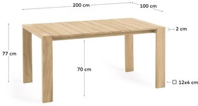 Stół ogrodowy 100x200 cm Victoire – Kave Home