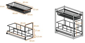 Metalowa dodatkowa półka – Wenko