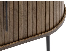 Brązowa szafka pod TV w dekorze dębu 120x56 cm Nola – Unique Furniture