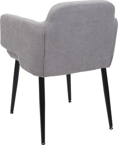 Krzesło do jadalni MCW-L13 (zestaw 6 sztuk),  szary