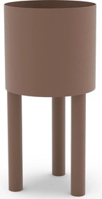Wysoki kwietnik metalowy Bom H50 cm