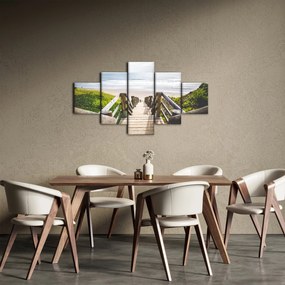 Obraz - Wejście na plażę (125x70 cm)
