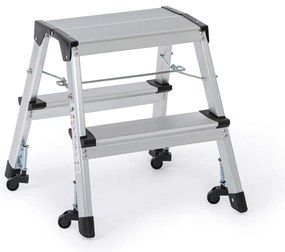 Aluminiowe schodki na kółkach 420 mm
